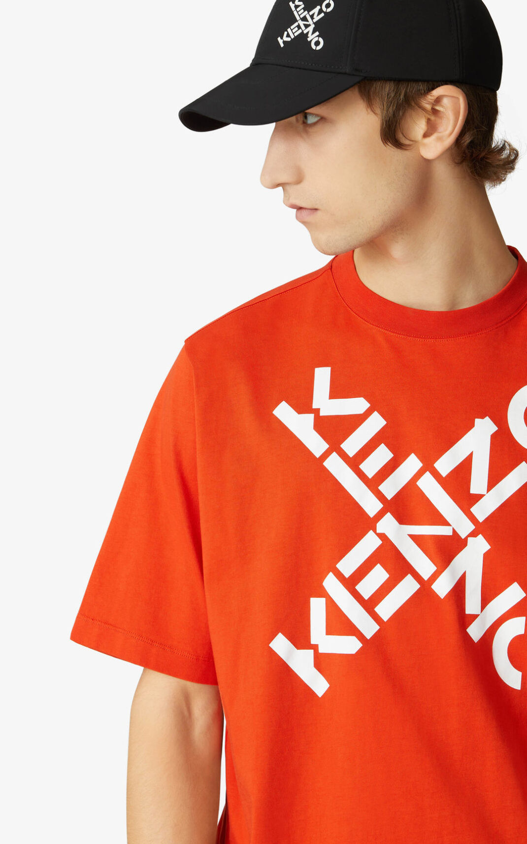 Kenzo Sport Big X Camisetas Hombre Naranjas Oscuro | 6134975-OT